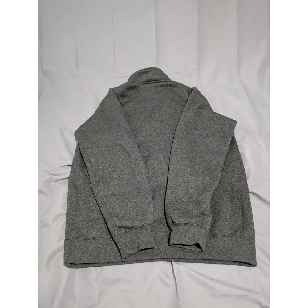 Carhartt Grey Quarter Zip Sweatshirt Pullover Med. Heavyweight Loose Fit WM Logo